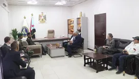العميد جلال الربيعي يستقبل المستشار العسكري للمبعوث الأممي والوفد المرافق له