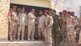 لجنة من وزارة الدفاع تشرف على عملية الاستلام والتسليم بمحور أبين
