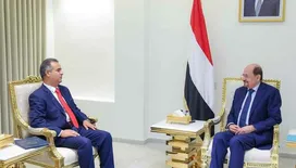 رئيس الوزراء وزير الخارجية يستقبل السفير الليبي في العاصمة عدن