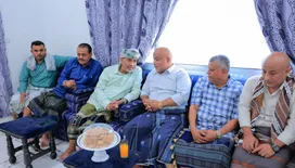 الفريق الصبيحي يزور اسر الشهيدين علي عنتر وعلي هادي والفقيد سعيد صالح