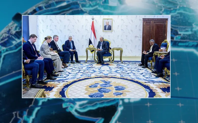 عضو مجلس القيادة محمود الصبيحي يستقبل وفداً أممياً في العاصمة عدن