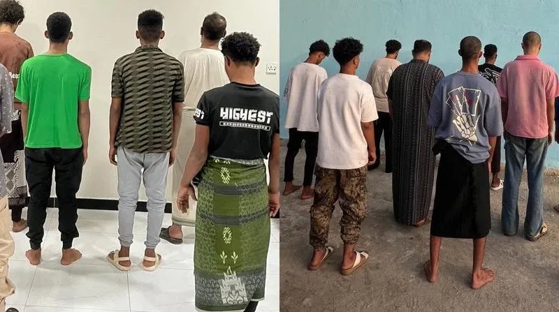 مكافحة المخدرات بعدن تضبط 15 متهماً في قضايا ترويج وتعاطي