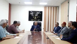 رئيس مجلس القضاء الأعلى يترأس اجتماعًا بمدراء الشؤون المالية في الهيئات القضائية