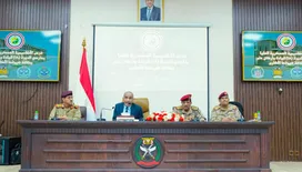 الفريق الركن محمود الصبيحي يشهد استقبال الدفعة الـ 18 قيادة وأركان بالعاصمة عدن