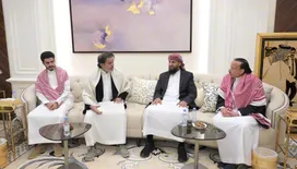 المحرمي يقدم واجب العزاء لأسرة الرئيس السابق عبدربه منصور