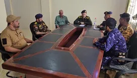 مدير أمن أبين يلتقي قادة الأجهزة الأمنية ويؤكد أهمية تعزيز التنسيق والجاهزية