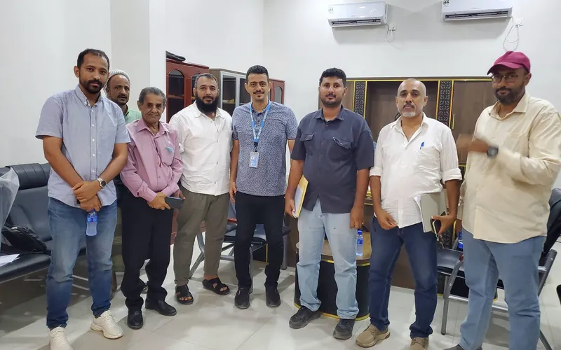 مدير عام التواهي يبحث مع الأمم المتحدة ومشروع الأشغال تنفيذ مشاريع خدمية بالمديرية