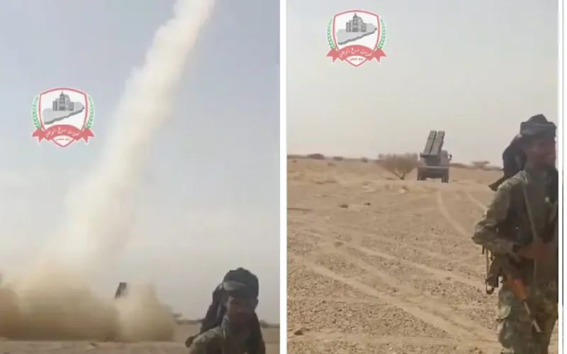 قوات درع الوطن تدك مواقع وتحصينات مليشيا الحوثي بالكدحة في تعز